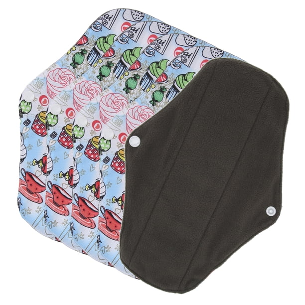 Almohadillas menstruales reutilizables, 5 uds., almohadillas sanitarias lavables para mujeres, almohadillas sanitarias lavables, almohadillas femeninas reutilizables, eficiencia óptima