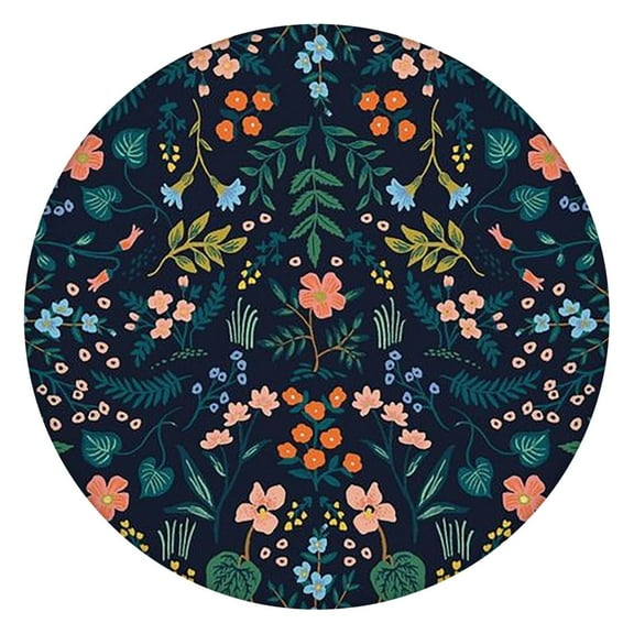 Round Picnic Table Cloth 100% Waterproof & Oil Proof, Elastic Fitted Table Cover for 45"-52" Round Tables, for Dining, Camping, Outdoor