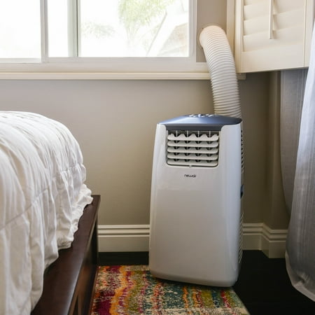NewAir - 525 Sq. Ft. Portable Air Conditioner and Heater, 8,600 BTUs (8,532 BTU, DOE), Window Venting Kit and Remote Control - White