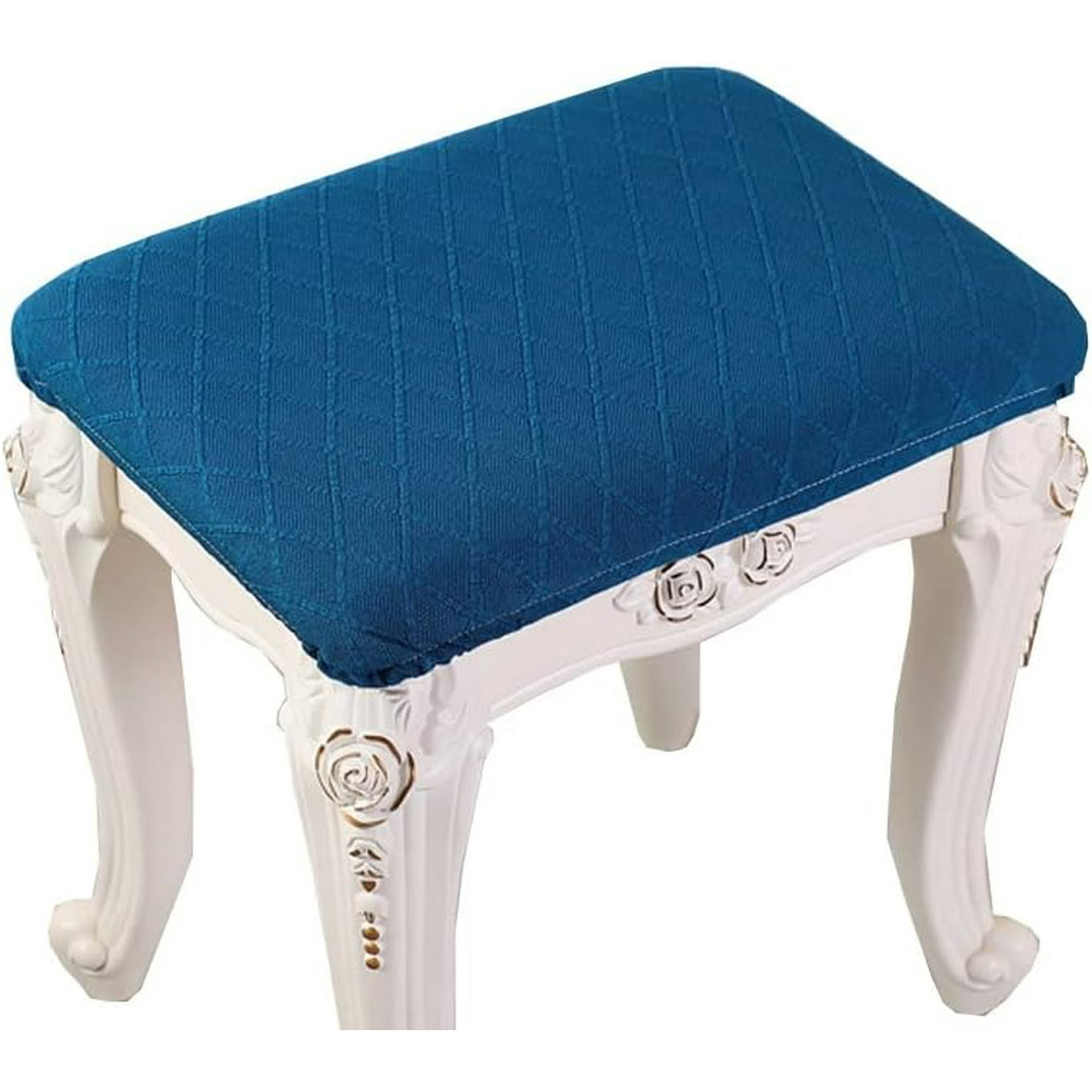 Pack Elastic Rectangle Bar Stool Covers Stretch Vanity Stool Cover Jacquard Chair Seat Slipcovers Counter Stool Cover Saddle Seat Covers Washable for Wooden Metal Bench 10 Walmart