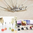 4 Pcs Multicolor Metal Alligator Clip Note Holders - 14.1cm Long Tail Clamps For Photos, Cards, Memos