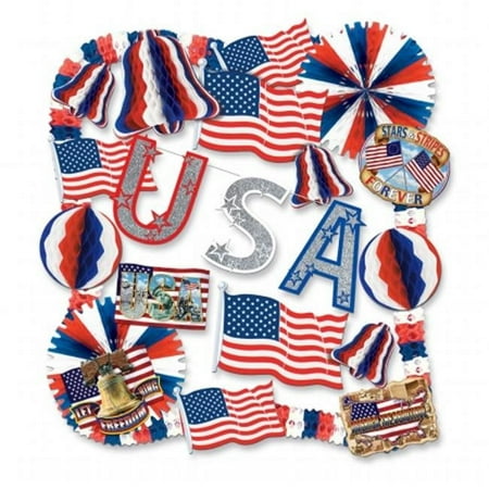 Beistle Company 55706-F FR Patriotic Decorating Kit
