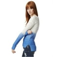 thumbnail image 2 of Aeropostale Womens Dip-Dye Pullover Sweater, Blue, Juniors, X-Large, 2 of 2