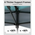 thumbnail image 5 of 12'x12' Pop Up Canopy Tent with Mosquito Netting, One-Touch Instant Gazebo with 4 SandBags for Outdoor Patio, Backyard, Garden, Waterproof UV Protection Outdoor Shelter,  Light Blue, 5 of 9