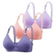 thumbnail image 1 of Yuyuzo 3PCS Push up Bras for Women Wireless Adjustable Strap Full Coverage Comfortable Everyday Bra, 1 of 3