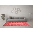 thumbnail image 3 of Ahgly Company Machine Washable Indoor Rectangle Abstract Red Modern Area Rugs, 6' x 9', 3 of 4