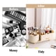 thumbnail image 4 of Organizador de maquillaje Zufudo 3016 con cajón giratorio 360°, color crema, 4 of 7