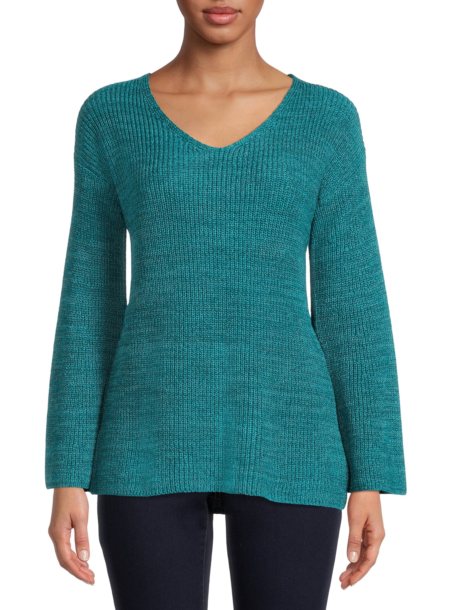 The Pioneer Woman, V-Neck Bell Sleeve Pullover, Womens