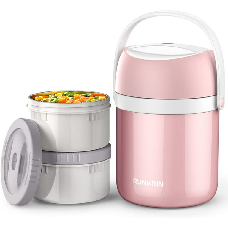 Homgreen Insulated Food Jar with thermal bag & tableware for Hot