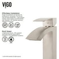 thumbnail image 5 of VIGO Satro Single Handle Single-Hole Bathroom Faucet in Brushed Nickel, 5 of 10