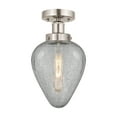 thumbnail image 5 of 616-1F-BK-G165 Innovations Lighting Geneseo - 1 Light Semi-Flush Mount In Industrial Style-9.75 Inches Tall and 6 Inches Wide-Matte Black Finish-Clear, 5 of 5