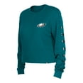 thumbnail image 2 of Women's New Era  Midnight Green Philadelphia Eagles Sport Night Thermal Long Sleeve T-Shirt, 2 of 3