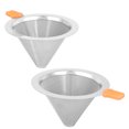 thumbnail image 4 of Durable Drip Filter, Double Layer Easy Cleaning Coffee Funnel, for Office Home 1-2 People Coffee Shop Green,Orange, 4 of 8