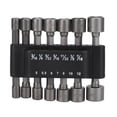 thumbnail image 2 of 14 Piezas Brocas para Destornillador de Tuercas Eléctricas Eujgoov Adaptador de Brocas de Vástago Hexagonal de 1/4 Pulgada con Base de Almacenamiento para Destornillador ANGGREK Otros, 2 of 8