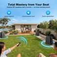 thumbnail image 2 of 2 Pack Outdoor Rock Bluetooth Speakers, Tweeters+Subwoofer, Pair 100+ Speakers, Stereo Deep Bass IPX7 Waterproof Speaker, Solar Powered, Perfect for Pool, Garden, Deck and Outdoor, 2 of 8