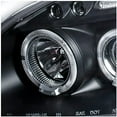thumbnail image 4 of Halo Projector Headlight In Black Housing Clear Lens Made For And Compatible With 1996 - 1998 Honda Civic 96 97 98, 4 of 7