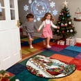 thumbnail image 4 of Christmas Door Mat, Winter Greeting Rug, Washable Entryway Dirt Half Round Trapper, For Home Entryway Living Room and Christmas Theme Decoration, 4 of 5