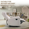 thumbnail image 4 of MAYEERTY Rocking Recliner Chair for Living Room, Adjustable Modern Recliner Chair, Recliner Sofa with Lumbar Support(Light Gray), 4 of 5