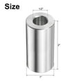 thumbnail image 2 of 10 Pack Stainless Steel Spacer 1/2" Bore x 1" OD x 2" Length Screw Bushing Plain Finish Round Metal Spacer for M12 Screws Bolts and Rods, 2 of 6