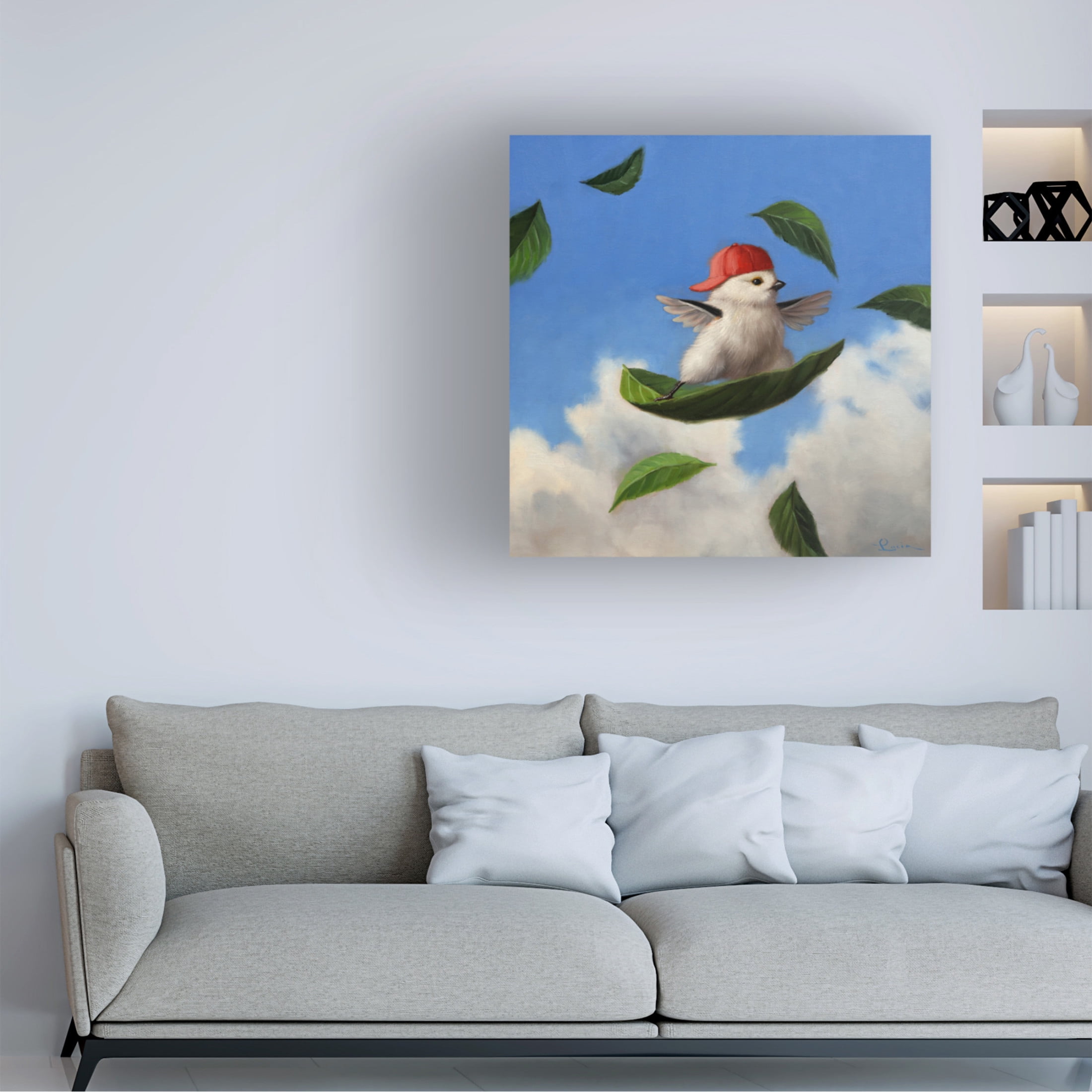 Canvas Wall Art - Lucia Heffernan 'Wind Surfer' Wall Art for Living Room, Bedroom, or Office Décor by Trademark Fine Art - 18 x 18 Inches