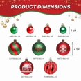 thumbnail image 3 of 44 Pcs Ornaments Balls Hanging Home Party Xmas Décor Shatterproof Christmas Tree, 3 of 6