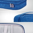 thumbnail image 2 of Raindrops Travel Cable Organiser Data Cable Storage Bag Scratch Resistance Sky-blue 1Set, 2 of 8