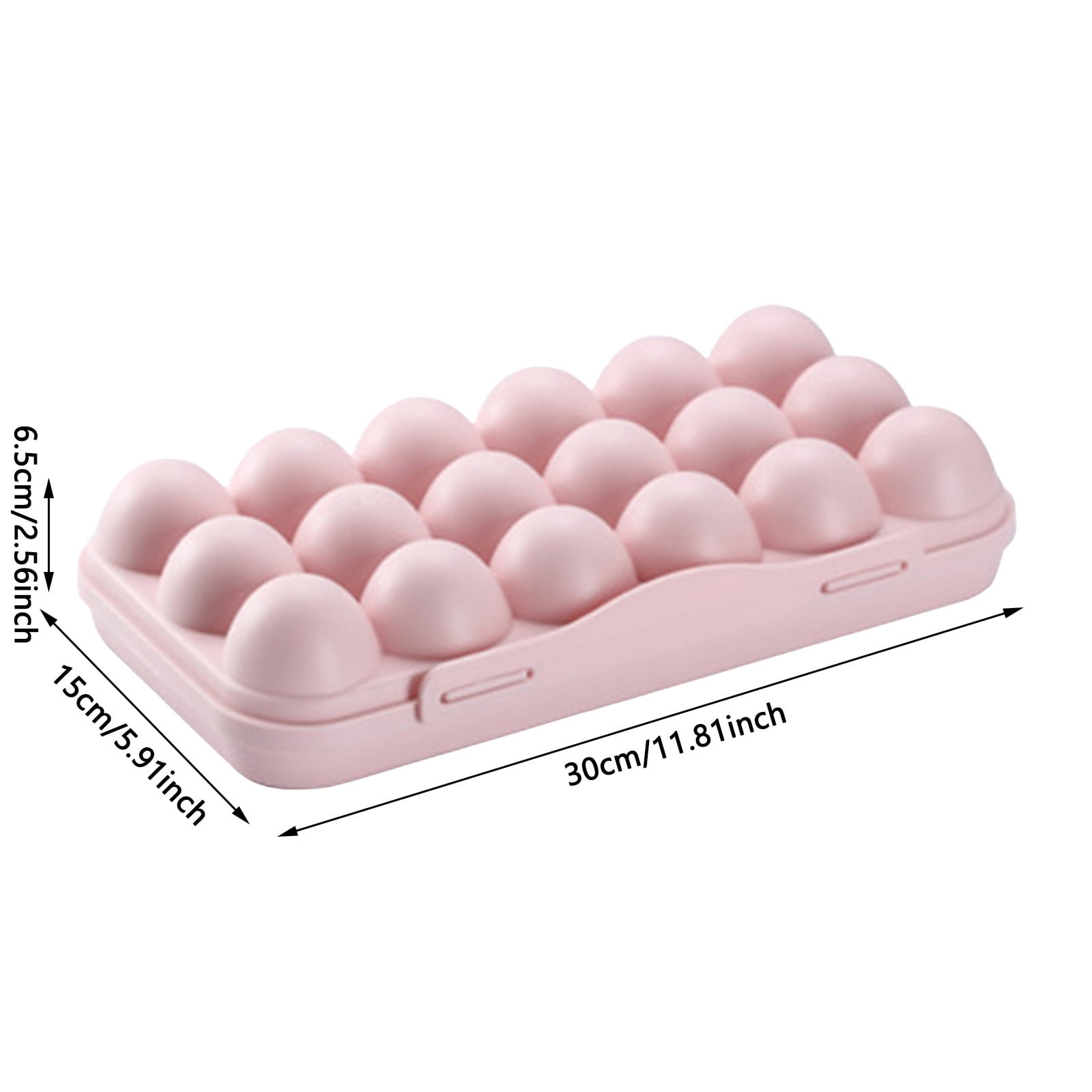 3PCS Reusable Egg Carton with Lid Ã¢ÂÂ 18 Grid Stackable Fridge Egg Holder Tray, 1pc for Kitchen, Restaurant & Camping Storage, Airtight Freshness Preservation.