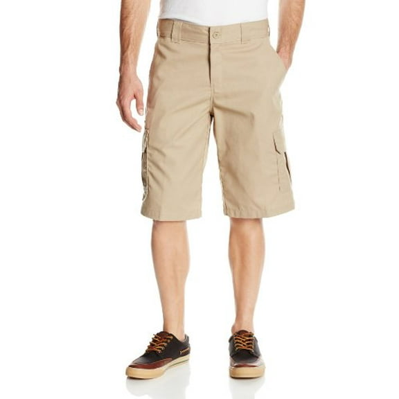 Dickies Men's 13 Inch Relaxed Fit Stretch Twill Cargo Short, Desert Sand, 40