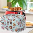 thumbnail image 3 of Yuyamidu Doughnut Toaster Cover 2 Slice Dirt-Resistant Wide Slot Bread Maker Cover Blue Kitchen Small Appliance Cover Baking Supplies Protection Cover Dessert Theme, 3 of 7