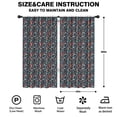 thumbnail image 2 of Blackout Kids Curtains,Dark Blue Bigfoot and Tree Pattern Childrens Insulated Curtains Set Of 2,Bedroom Essentials,Toddler Room Decor 42x84in(106x213cm), 2 of 5