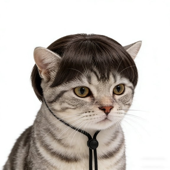 Cute Pet Party Dress Up Photo Prop Funny Wig For Cats And