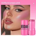 thumbnail image 1 of Rubor en barra para personas perezosas, para contornear y unificar el tono de la piel, para iluminar y dar color a los labios y las mejillas. Rubor de doble uso, rosa amapola, 1 of 5