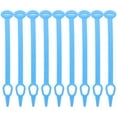 thumbnail image 1 of Shisuyan Crochets Robustes pour Suspendre Multifonctionnels en Silicone Bleu 10 Pcs 8.3X1.1X0.2In, 1 of 9