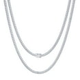 thumbnail image 5 of Nuragold 14K Real White Gold Solid Miami Cuban Link 4mm Chain Necklace (16"-30") Italian Jewelry for Men & Women, 5 of 9