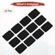 thumbnail image 4 of Uxcell 12PCS Bandas de sudor deportivas, muñequeras de algodón absorbentes para entrenamiento/baloncesto/correr [Negro, 5cm de ancho], 4 of 7
