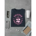 thumbnail image 3 of Unicorn University - Heart-Eyed Emoji Design Men's T-shirt, 3 of 4
