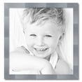 thumbnail image 2 of ArtToFrames 27" x 28" Light Silver Picture Frame, 27x28 inch Silver Wood Poster Frame (WOM-4827), 2 of 7