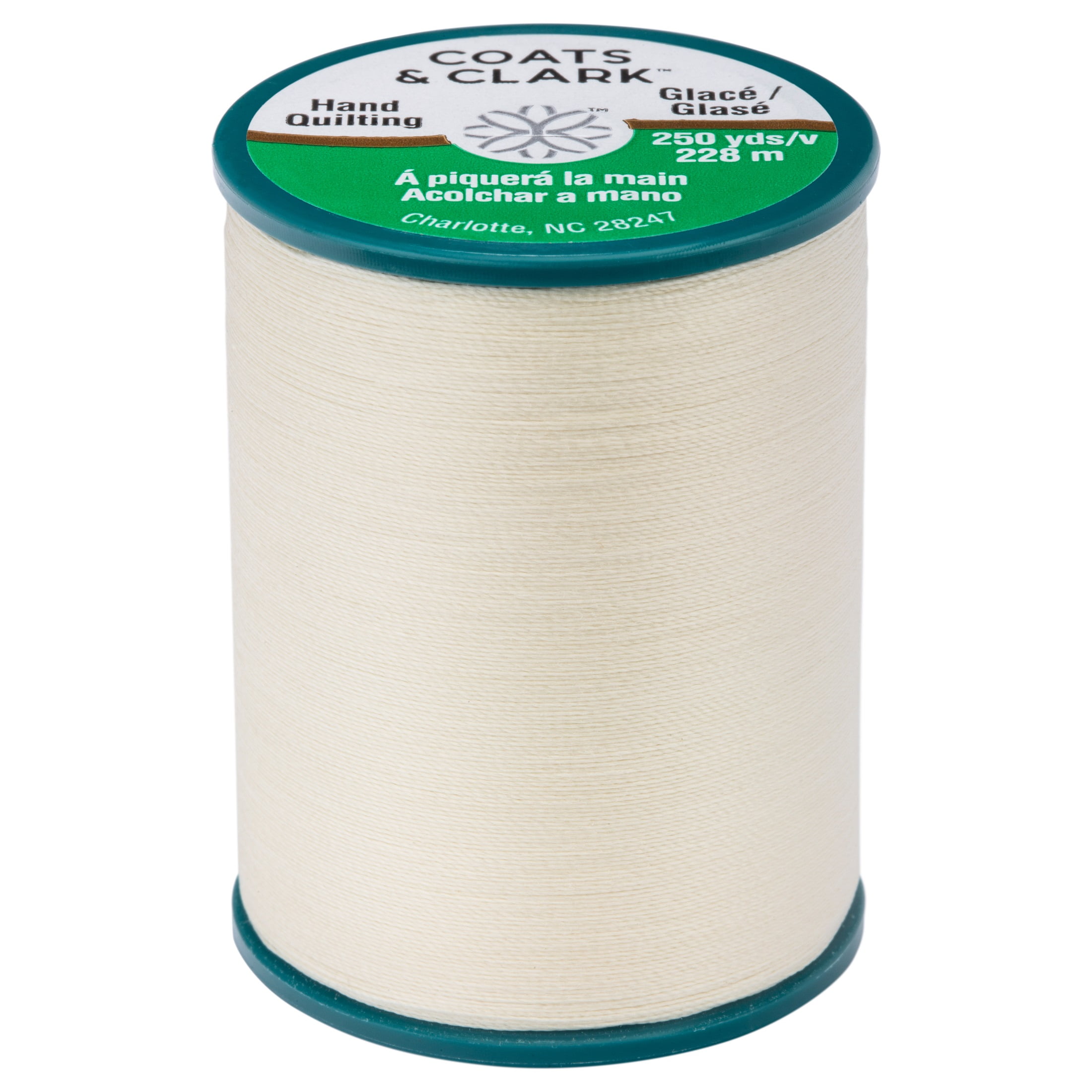 Coats & Clark Dual Duty Hand Quilting Cream Polyester/Cotton Thread, 250 Yards