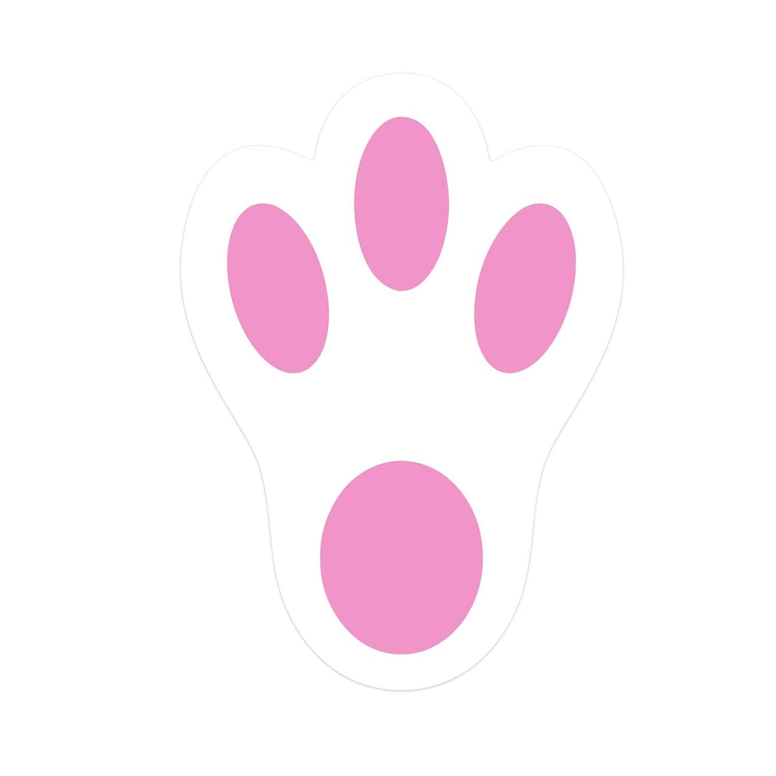 womail easter decorations easter cartoon bunny footprints sticker wall sticker floor sticker walmart com