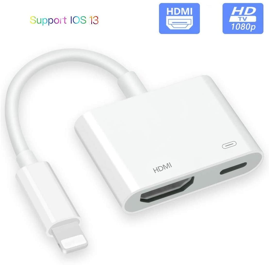 iPhone to HDMI Digital AV Adapter, Lighting to HDMI Adapter, 2 in 1