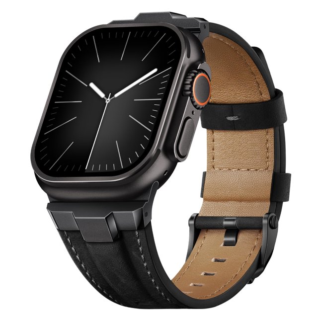 Correa de piel para Apple Watch Suitisbest Ultra de 49 mm a 42 mm