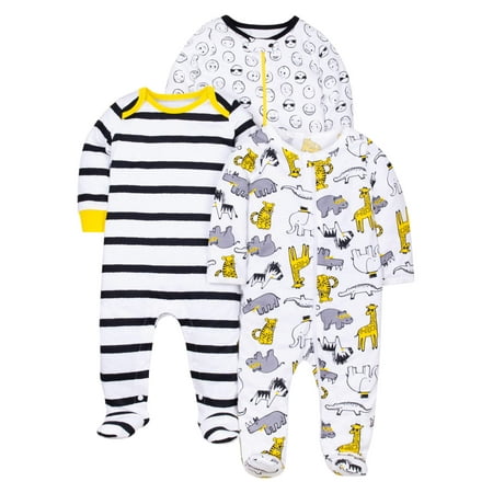 - 100% Organic Cotton Sleep 'N Play Pajamas, 3-pack (Baby Boys)