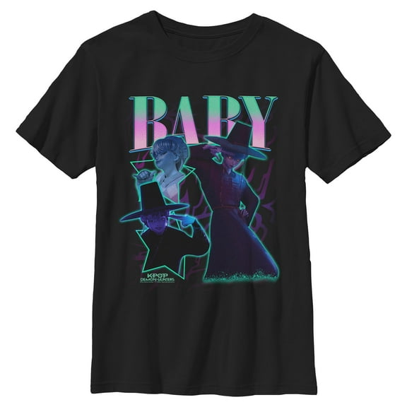 Boys KPop Demon Hunters Baby Saja Collage T Shirt