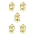 thumbnail image 1 of Guardoinrt Electroplated Metal Birdcage Shape Tea Light B- Candle Holder Gold Type E 5Set, 1 of 6