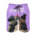 thumbnail image 2 of Gorillaz Men's Swim Trunks Board Shorts Drawstring Elastic Waist Quick Dry Swimsuits Beach Shorts with Pockets XL, 2 of 8