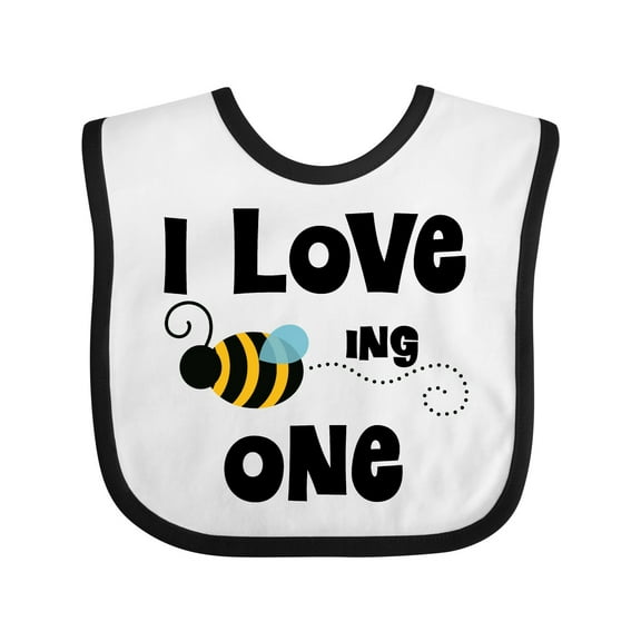 Inktastic 1st Birthday Bee Boys or Girls Baby Bib