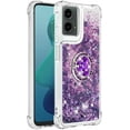 thumbnail image 2 of Slim Fit Case for Moto G 5G 2024,Case for Moto G Play 5G 2024,Soft TPU Glitter Liquid Quicksand Effect Silicone Ring Kickstand Cover for Moto G 5G 2024/G Play 5G 2024,WTZH Purple, 2 of 14