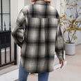 thumbnail image 4 of Towmus Womens Plus Size Flannel Shirts Plaid Shirts Long Sleeves Casual Button Down Collared Lightweight Winter Fall Pullover Tops, 4 of 9