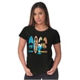 thumbnail image 4 of The Smurfs Surf Beach Vacation Women's T Shirt Ladies Tee Brisco Brands S, 4 of 5