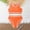 Orange, variant on Girls Swimsuit Size Xxl Chic Lace Up Bikini Swimsuit Set with Adjustable Straps 2 Piece Girls Bathing Suit